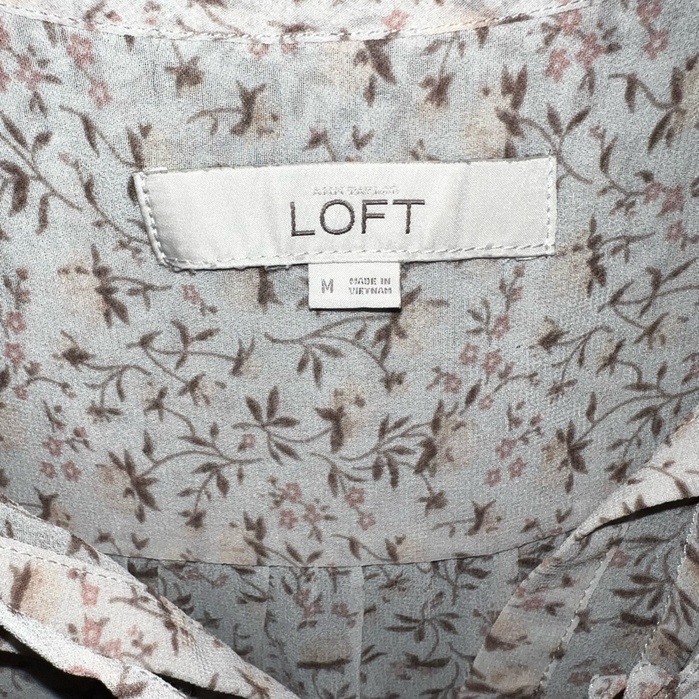 Loft spring sheer blouse size medium